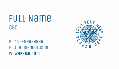 Wrench Tools Plumbing Business Card Image Preview