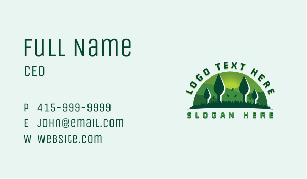 Lawn Garden Landscaping Business Card Design Image Preview