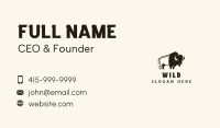 Animal Bison Wildlife Business Card Image Preview