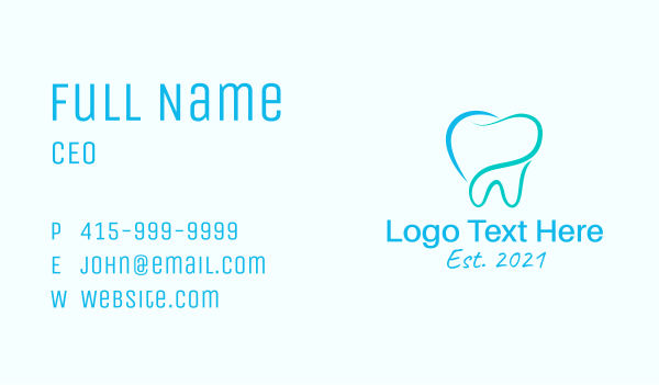 Dental Tooth Care Business Card Design Image Preview