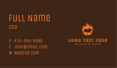 Roasted Pork BBQ Business Card Image Preview