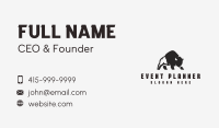 Bison Outdoor Safari Business Card Image Preview
