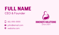 Purple Woman Maternity Business Card Image Preview