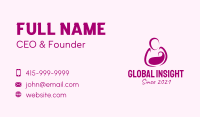 Purple Woman Maternity Business Card Image Preview