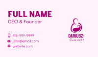 Purple Woman Maternity Business Card Image Preview
