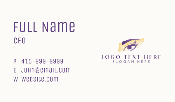 Cosmetics Eye Eyelashes Business Card Design Image Preview