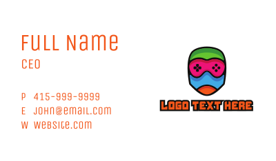 Colorful Gamer Mummy Business Card Image Preview