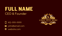 Deluxe Royal Crest Business Card Design