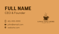 Hipster Coffee Mustache Business Card Design