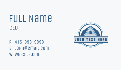 Blue House Roofing Business Card Image Preview