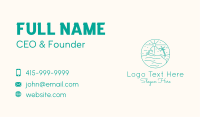 Minimal Tropical Beach Business Card Design