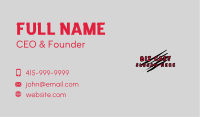 Creepy Horror Wordmark Business Card Image Preview