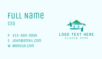 Hammer Roofing House Business Card
