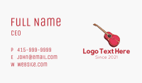 Musical Meat Guitar Business Card Image Preview