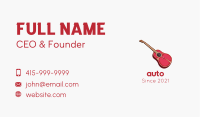 Musical Meat Guitar Business Card Image Preview