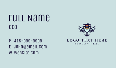 Academic Owl Bird Business Card Image Preview