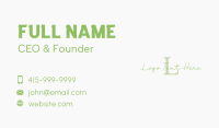 Simple Script Lettermark Business Card Design