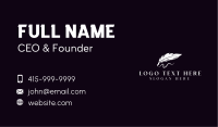 Feather Pen Author Business Card Image Preview