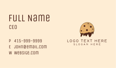 Chocolate Cookie Mascot Business Card Image Preview