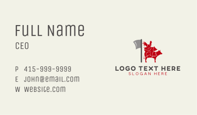 Meat Butcher Shop  Business Card Image Preview