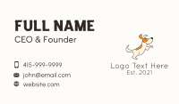 Cute Happy Dog Business Card Image Preview