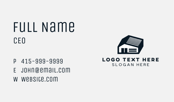 Structure Storage Building Business Card Design Image Preview