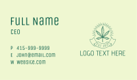 Marijuana Dispensary Emblem Business Card Image Preview