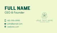 Marijuana Dispensary Emblem Business Card Image Preview