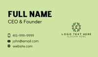 Natural Wreath Lettermark Business Card Image Preview