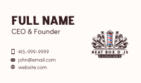 Razor Grooming Barber Business Card Image Preview