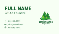 Green Forest Leaves  Business Card Image Preview