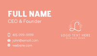 Feminine Fashion Lettermark Business Card Image Preview