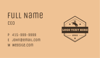 Western Rodeo Cowboy Business Card Image Preview