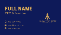 A & I Gold Monogram Business Card Design