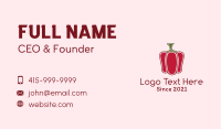 Minimalist Bell Pepper  Business Card Design