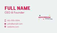 Nursery Playful Wordmark Business Card Image Preview