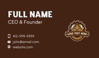 Hammer Sawmill Woodwork Business Card Design