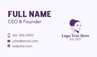 Purple Grape Lady Business Card Image Preview