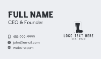 Rain Rubber Boots Business Card Image Preview