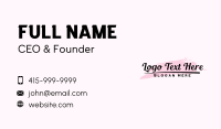 Feminine Cursive Wordmark Business Card Image Preview