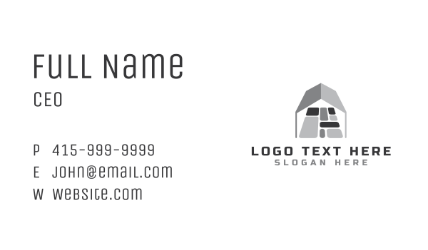 House Flooring Stone Business Card Design Image Preview
