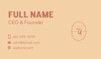 Simple Vintage Lettermark Business Card Image Preview