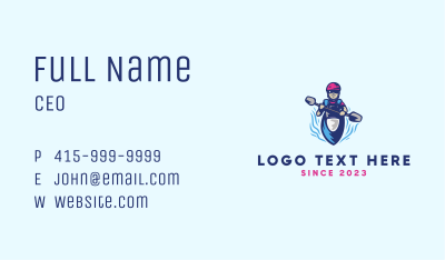 Kayak Athlete Mascot  Business Card Image Preview