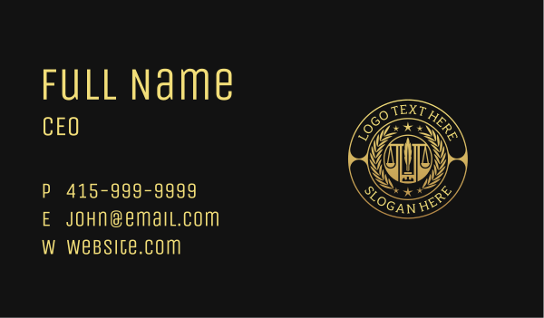 Judiciary Courthouse Judge Business Card Design Image Preview