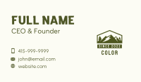 Outdoor Mountain Campsite  Business Card Image Preview