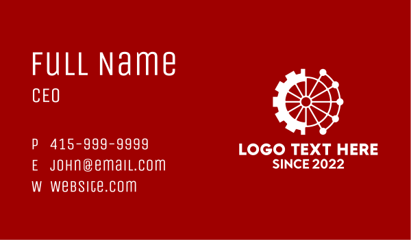 Industrial Gear Mechanic  Business Card Design Image Preview