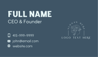 Organic Wellness Flower Business Card Image Preview
