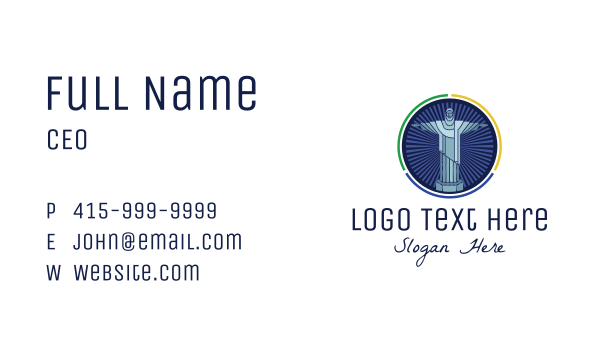 Brazil Christ Statue Business Card Design Image Preview