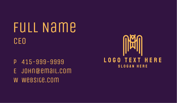 Golden Owl Bird Business Card Design Image Preview