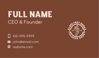 Western Cactus Seal  Business Card Design